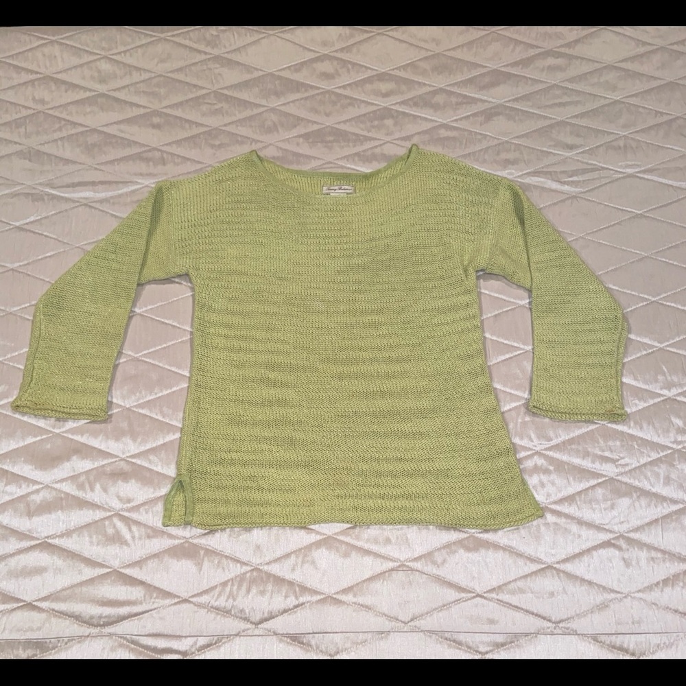 Tommy Bahama lime green summer sweater